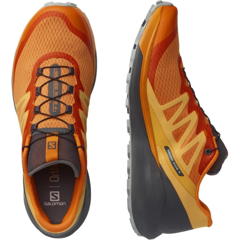 Orange Salomon Sense Ride 4 Men's Trail Running Shoes | IE GS7936